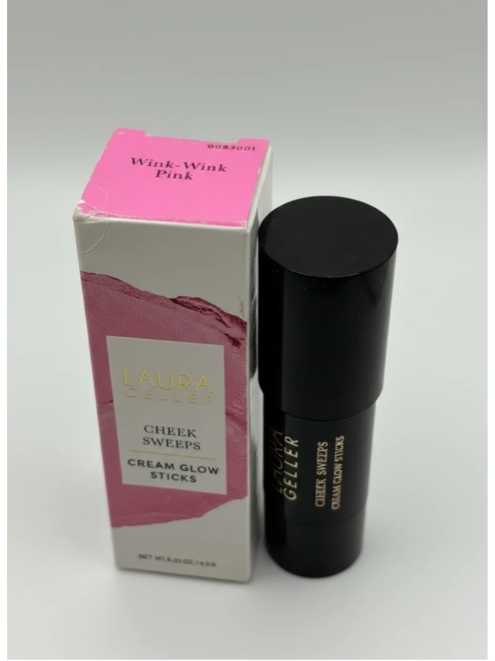 Laura Geller Cheek Sweeps Cream Glow Stick Wink Wink Pink Blush Highlighter New